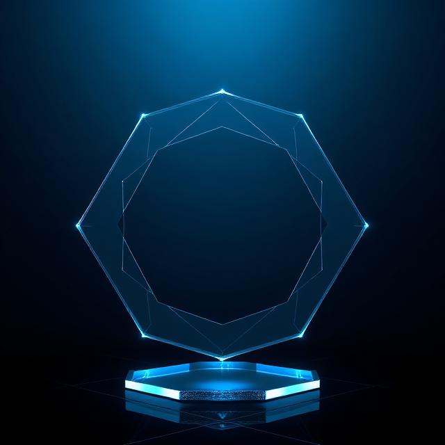 A geometric neon framework representing repeatable trading rules.