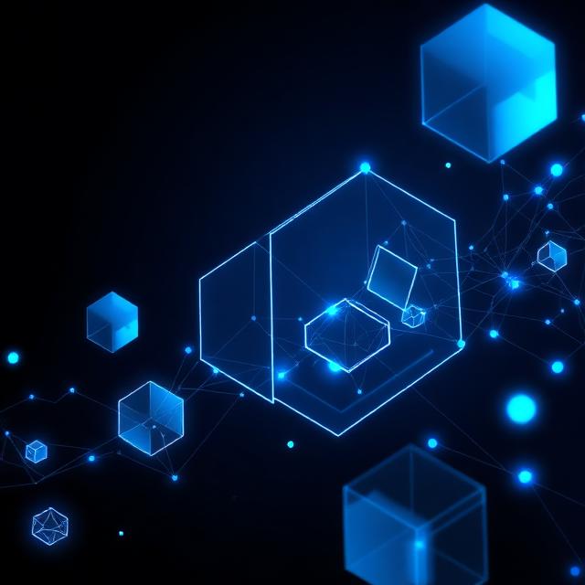Nested glowing cubes representing modular AI architecture.