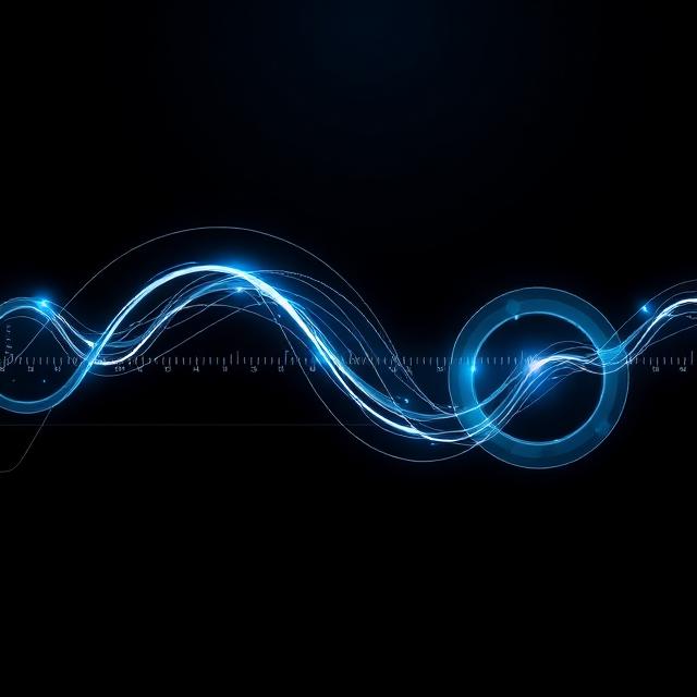 Measured neon waveforms representing structured signal design.
