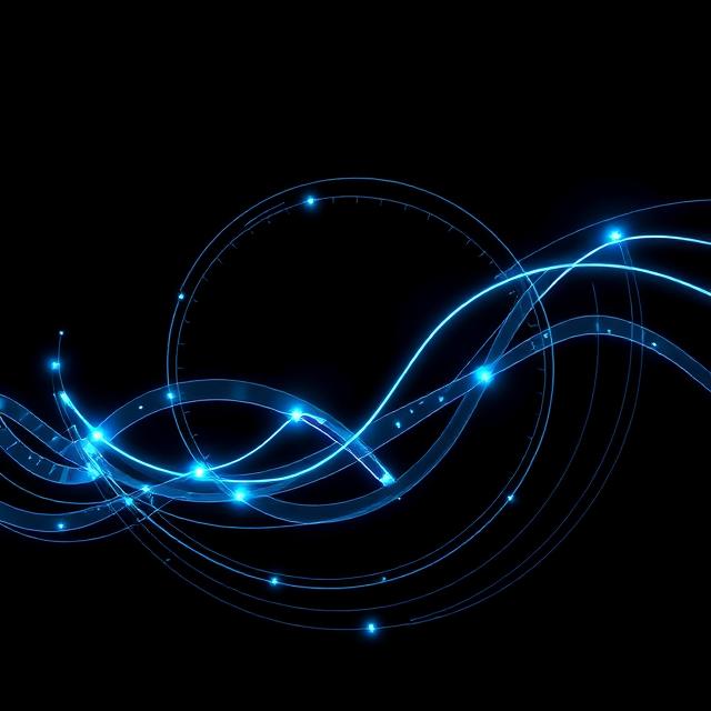 Linked neon rings representing connected execution checkpoints.